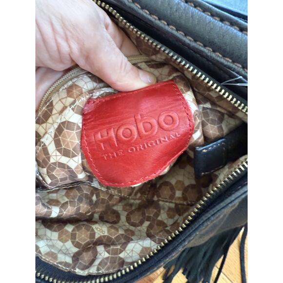 HOBO Merrin Convertible Pebble Leather Backpack Shoulder Bag Black - Picture 7 of 9